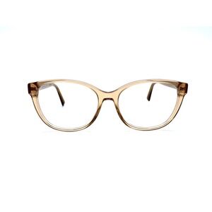 Versace Brown Clear Cat Eye Glasses Temple Medusa Italy MOD 3273 5304 54 16 140